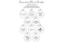 Load image into Gallery viewer, Personalised Floral Baubles
