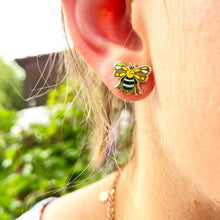 Load image into Gallery viewer, Enamel Earrings