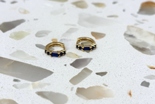 Load image into Gallery viewer, Deco Huggie Hoops