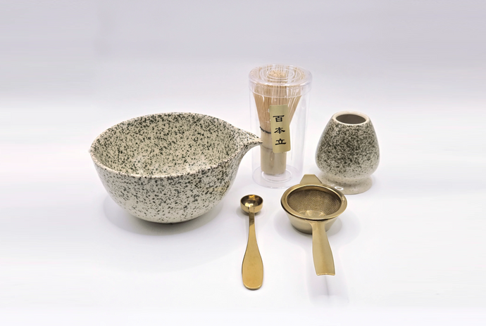Matcha 5 Piece Ritual Set - Speckle