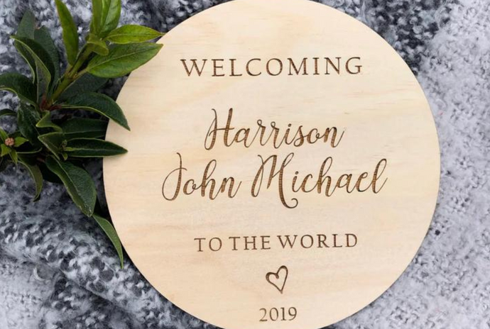 Welcoming to the World - Baby Plaque